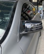 Mercedes Benz için W176 W246 W204 W212 W221 C117 X204 X156 Batman Yarasa  ayna kapağı piano black - 1