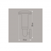 CATA CT-7015 NAPOLİ BAHÇE ARMATÜRÜ (APLİK)(E27) - 3