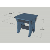MANDU Ahşap Çocuk Taburesi - 4