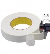 Çift Taraflı Köpük Bant Montaj Bandı 18 mm x 2 Metre Beyaz - 3