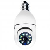 Wifi 360 Panoramik Ampul Kamera Çift Wifi 360 Derece Panoramik Görüntüleme Kablosuz Ev Kamerası - 1