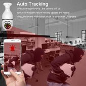 Wifi 360 Panoramik Ampul Kamera Çift Wifi 360 Derece Panoramik Görüntüleme Kablosuz Ev Kamerası - 4