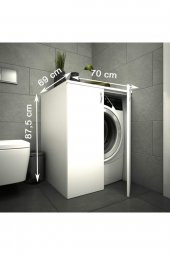 Mine Çamaşır Makinesi Alt Dolabı Beyaz - 4