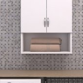 Relax Makina Üstü Dolap, Banyo Dolabı, Çamaşır Dolabı, Havlu Dolabı, Kapaklı Dolap - Beyaz - 1