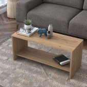 Orta Sehpa Modern Raflı Sepet Ceviz - 2