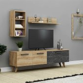New Tv Ünitesi Ceviz-Antrasit - 1