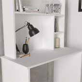 Alis Raflı Arka Panelli Çalışma Masası Beyaz - 2