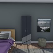 ÖMER 2 KAPAKLI GARDROP - 2