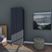 ÖMER 2 KAPAKLI GARDROP - 4