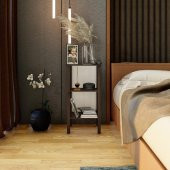 Ömer Dublin 2 Raflı Komodin - Ceviz - 2