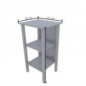 Ömer Dublin 2 Raflı Komodin - Ceviz - 5