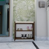 Emre Puflu Ayakkabılık - (Ceviz-Beyaz) k1 - 2