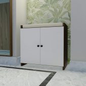 Emre Puflu Ayakkabılık - (Ceviz-Beyaz) k1 - 3