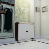 Emre Puflu Ayakkabılık - (Ceviz-Beyaz) k1 - 4