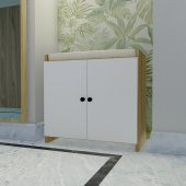 Emrre Puflu Aakkabılık - (Meşe-Beyaz) thumbnail 3