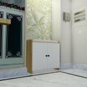 Emrre Puflu Aakkabılık - (Meşe-Beyaz) thumbnail 4