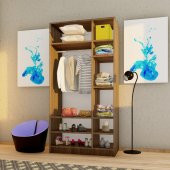 Emre 3 Kapaklı 2 Çekmeceli Lüx Gar- Ceviz thumbnail 2