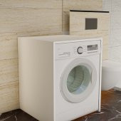 Çamaşır Makinesi Alt Dolabı - Beyaz - 2