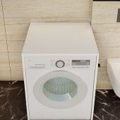 Çamaşır Makinesi Alt Dolabı - Beyaz - 4