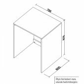 Çamaşır Makinesi Alt Dolabı - Beyaz - 5