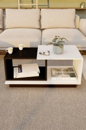 Ünüvar Konsept Dekoratif Orta Sehpa Siyah-Beyaz thumbnail 4