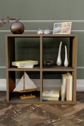 Ünüvar Konsept Cube Dösrt Raflı Kitaplık Antrasit thumbnail 4