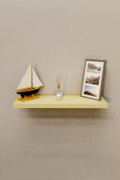 Gizli Bağlantılı 20 cm *70 cm Duvar Rafı - Krem - 1