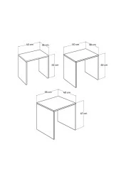 Triple Zigon Sehpa / SHP-103-SS-1 / Sonoma thumbnail 7