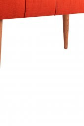 Ünüvar Konsept Puf & Benç 45x60-Ahşap Ayak Silenebilir Kumaş Turuncu K1 thumbnail 3