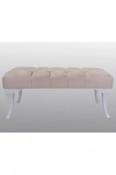Ünüvar Konsept Puf & Benç 45X90-Pls Ayak Silenebilir Kumaş Krem K1 - 3