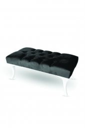 Puffy Home Puf & Benç 45*90-Pls Ayak Silenebilir Kumaş Siyah K1 - 1