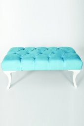 Puffy Home Puf & Benç 45*90-Pls Ayak Silenebilir Kumaş Turkuaz K1 thumbnail 1