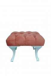 Crassıvy Home Puf & Benç 45*45-Pls Ayak Silenebilir Kumaş Turuncu K1 - 1