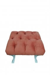 Crassıvy Home Puf & Benç 45*45-Pls Ayak Silenebilir Kumaş Turuncu K1 - 2