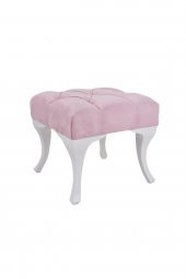 Kozan Puf & Benç 45*45-Pls Ayak Silenebilir Kumaş Pembe K1 - 1