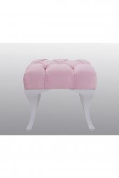 Kozan Puf & Benç 45*45-Pls Ayak Silenebilir Kumaş Pembe K1 - 3