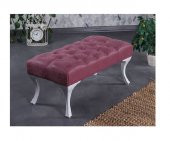 Ünüvar Konsept Puf & Benç 45X90-Pls Ayak Silenebilir Kumaş Krem K1 - 1