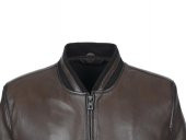 Klasik ve Spor Kolej Model Deri Mont Fındık Renk - 5