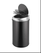 Omnipazar PLX SP-13 Sensörlü Şarjlı Çöp Kovası 13 Lt Paslanmaz Siyah - 1