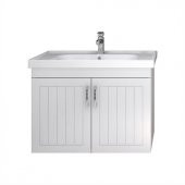 Turkuaz Frame Etajerli Lavabo 80x45 cm ve Lotus 80 Alt Modülü - 5