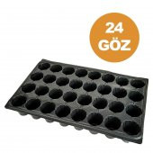 24 Göz Viyol (100 Adet) FİDE YETİŞTİRME VİYOLÜ FİDAN YETİŞTİRME KABI ÇİLEK SEBZE MEYVE SÜS BİTKİSİ SKULENT FİDELİK - 1