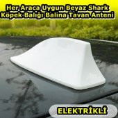 NKT GROUP Her Araca Uygun Beyaz Shark Köpek Balığı Balina Tavan Anteni - 1