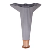 Mobilya Kanepe Koltuk Ünite Ayağı 22 Cm Antrasit Konsol Tv Ünitesi Ayakları (4 ADET) - 5