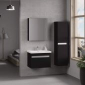 Denko More 80 cm MDF Banyo Dolabı Takımı ve Boy Dolabı - 1