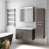 Denko Girne 90 cm MDF Banyo Dolabı Takımı ve Boy Dolabı - 1