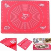 Büyük Boy Silikon Hamur Açma Matı 50x40 Cm Hamur Açma Matı Ölçekli - 5