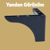 Dolap Mobilya Baza Koltuk Kanepe Sehpa Puf Koltuk Ayağı Antrasit 10 Cm Ayakları - 3