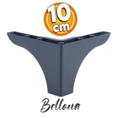 Dolap Mobilya Baza Koltuk Kanepe Sehpa Puf Koltuk Ayağı Antrasit 10 Cm Ayakları - 1