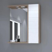 Denko Mostar 70 cm MDF Beyaz Banyo Dolabı Takımı Aynalı Üst Modülü - 1