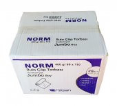 Norm Endüstriyel Jumbo Çöp Torbası Poşeti - 2 Kat - Siyah - 400 Gr. - 80 x 110 Cm. / Koli - 1